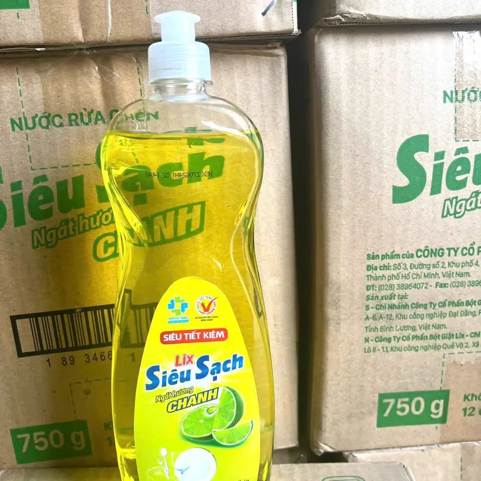 Nước rửa chén Lix siêu sạch chanh 750g