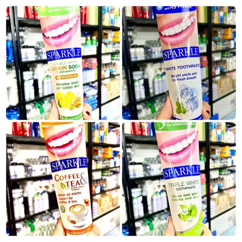 [Chính Hãng] Combo 2 Kem Đánh Răng Siêu Trắng Răng Sparkle Toothpaste 90g-100g Thái Lan (2 tuýp cùng loại) Nữ Women