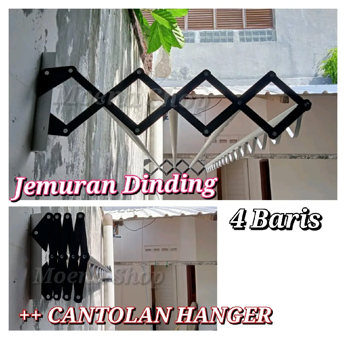Jemuran dinding lipat kuat