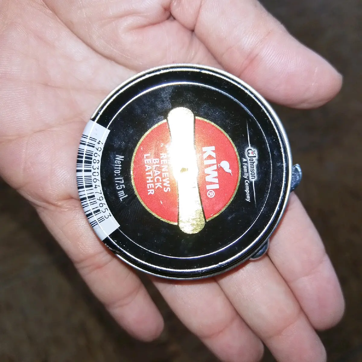KIWI BLACK SHOE POLISH 17.5ML