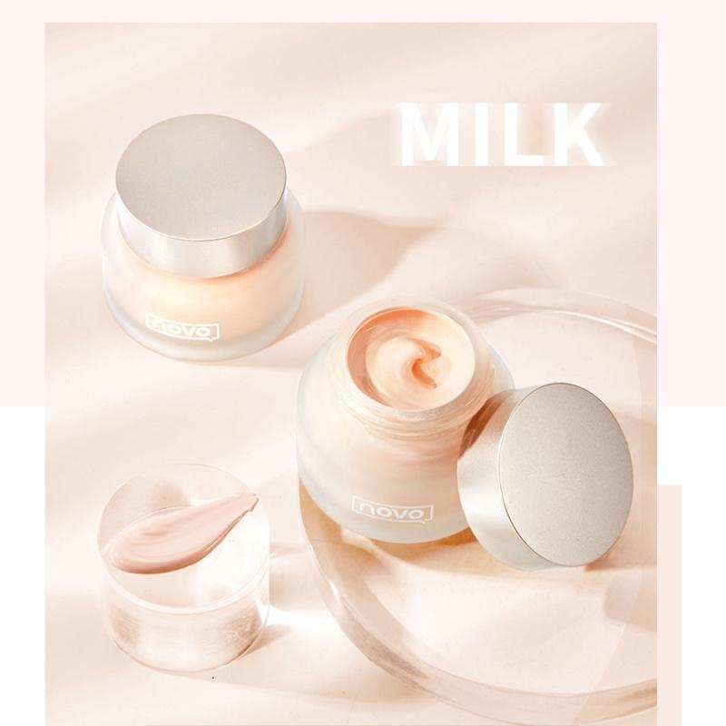  Kem Kem Nền Dạng Lỏng NOVO 30ML Dưỡng Ẩm Che Khuyết Điểm Vết Thâm Trên Khuôn Mặt Độ Bóng Cao Kiểm Soát Dầu Tự Nhiên Lâu Trôi Trang Điểm 
