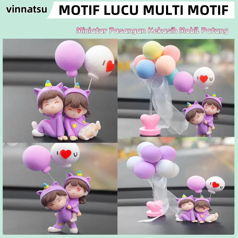 [vinnatsu]Couple Love Dekorasi Interior Dashboard Mobil Boneka Couple Imut Lucu  Perempuan Untuk Dekorasi Interior Mobil