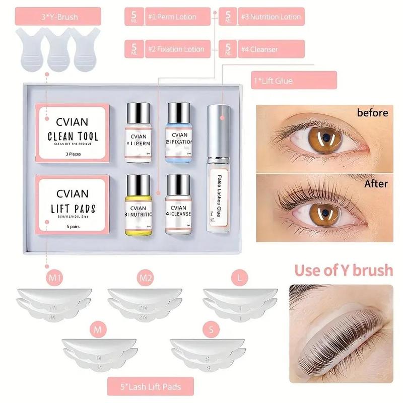 Product Introduction of Professional Lash Lift Kit, 1 Set Semi-permanent Curling Eyelash Perm Kit, Long Lasting Lash Perming Set, Perfect Birthday Gift for Mother Women 2