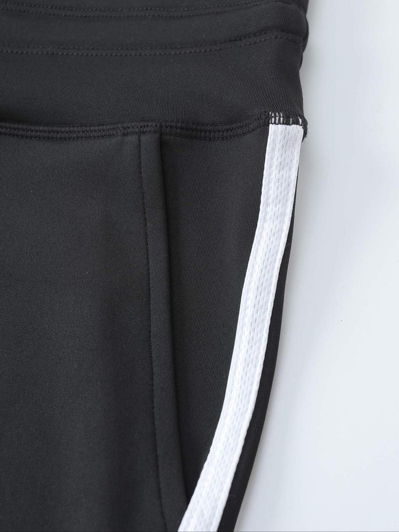 Product Introduction of Women's Striped Side Pocket Sports Joggers, Casual Sporty Comfy Breathable Skinny Pants for Yoga Gym Workout Running, Ladies Sportswear for All Seasons 8