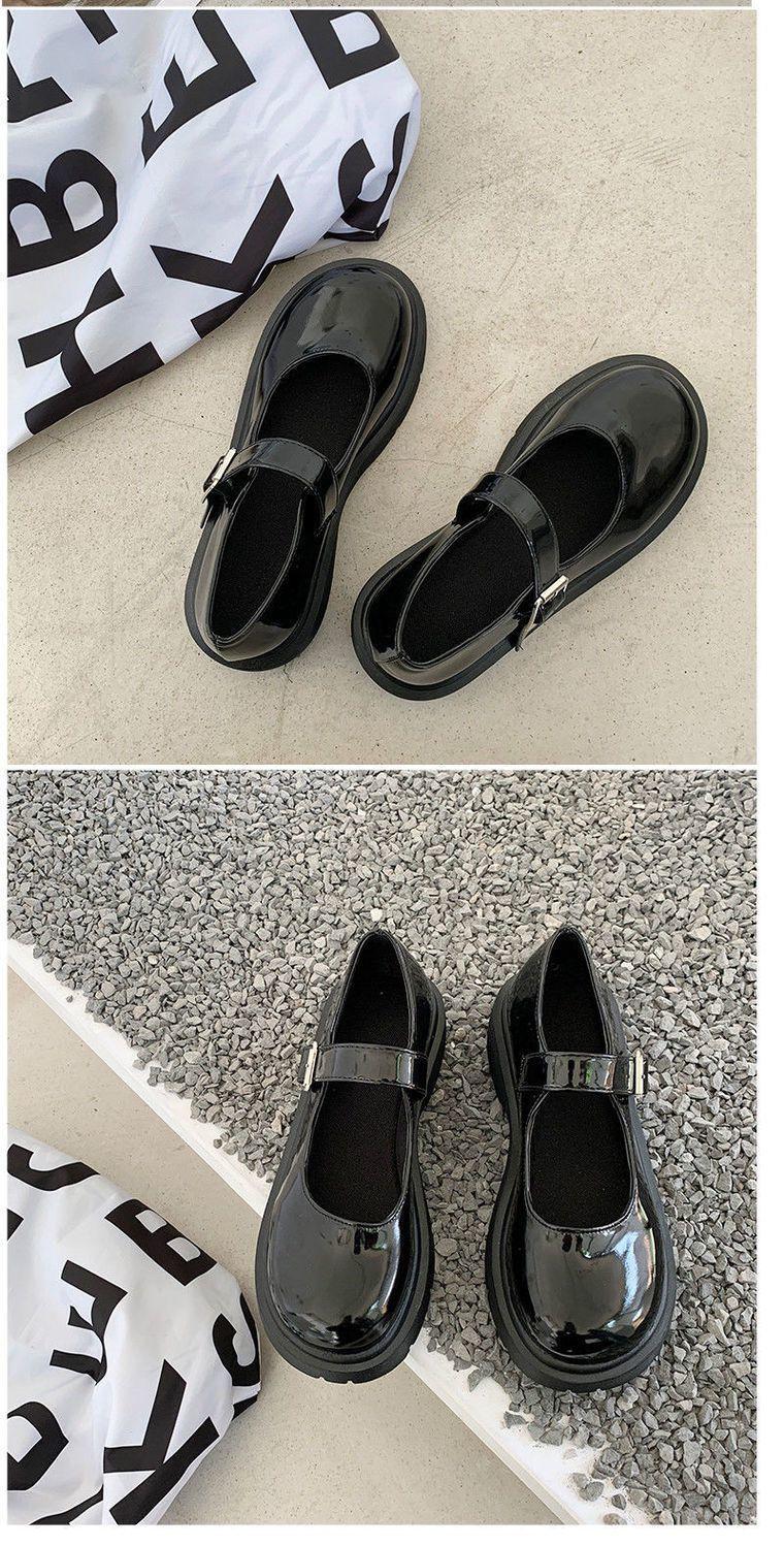 Product Introduction of Giày Da Nữ, Phong Cách Mary Jane, Ngoại Cỡ 41-44, Giày Đế Bằng Mỏng Mùa Hè, Thích Hợp Mặc Với Váy JK, Đế Dày, Nhẹ, 41 Shoes 17