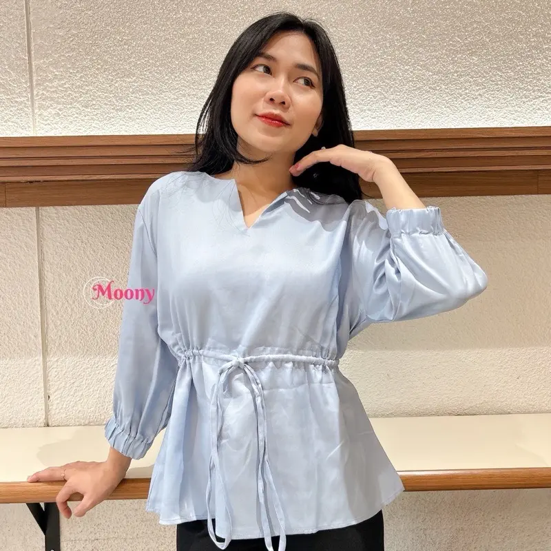 BRIEL TOP SERUT Atasan Wanita Twill 2