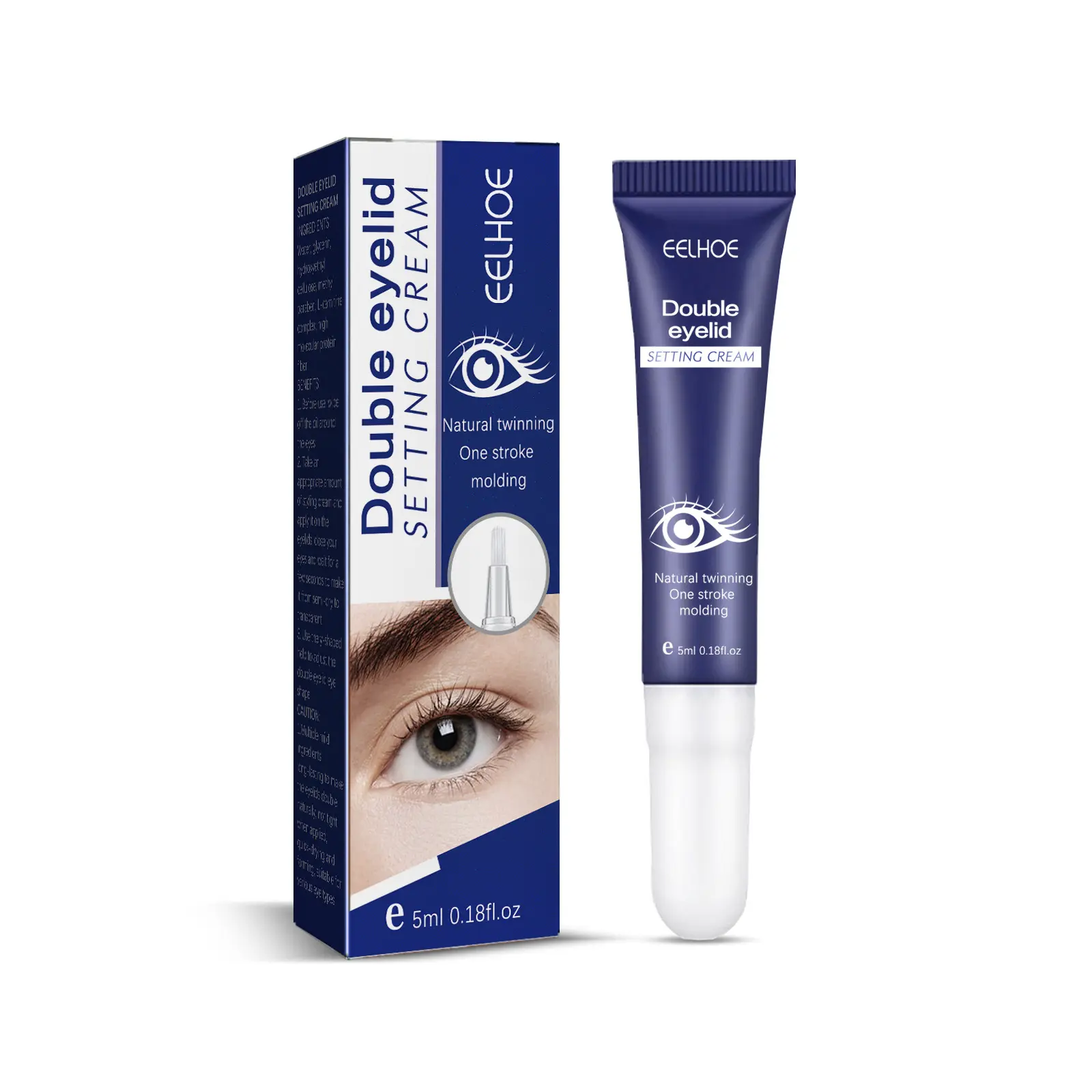 EELHOE Double Eyelid Setting Cream No Marking Invisible Lasting Waterproof Tight Natural Quick Drying Big Eye Beauty Cream