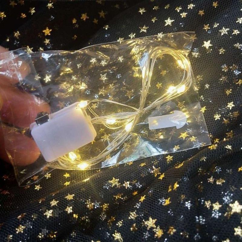 Product Introduction of Cross-Border Hot-Selling Christmas Decoration Lights Gift Box Cake Decoration Copper Wire Lights LED Battery Box Copper Wire String Lights Battery Powered LED Copper Wire Light String 1