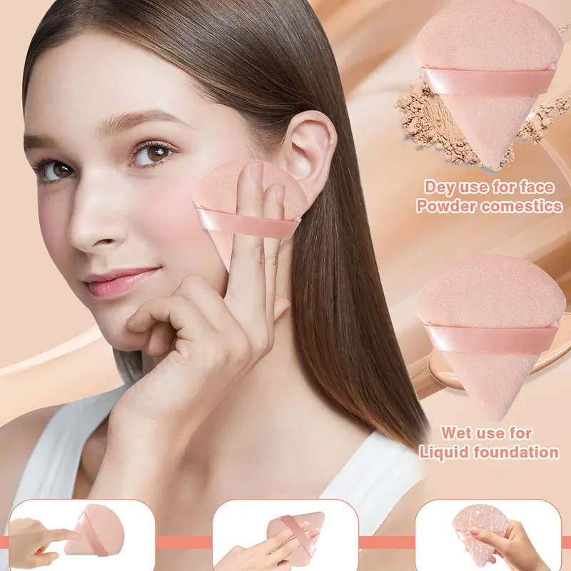 Makeup Tool Set, 20pcs/set Versatile Soft Makeup Sponges & Powder Puffs & Makeup Brush & Face Wash Puff & Cleaner Mat & Headband, Great for Beginners 6