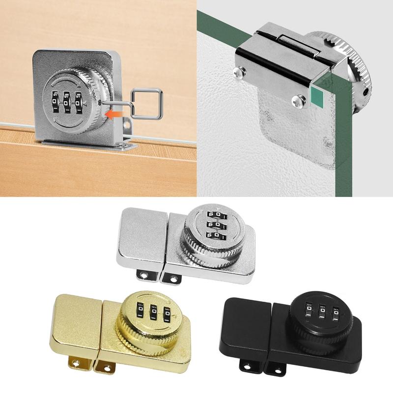 Keyless Privacy Password Lock Rotary Latches 3Digit Combination ...