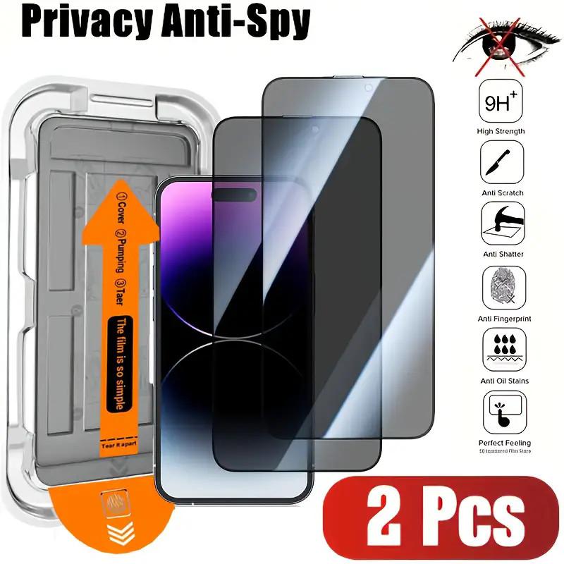 กระจกนิรภัยความเป็นส่วนตัว, 2 ชิ้น, สำหรับ vivo Y300i, Vivo Y100, Y100i, Y100t, 200, Y200e, Y200t, Y