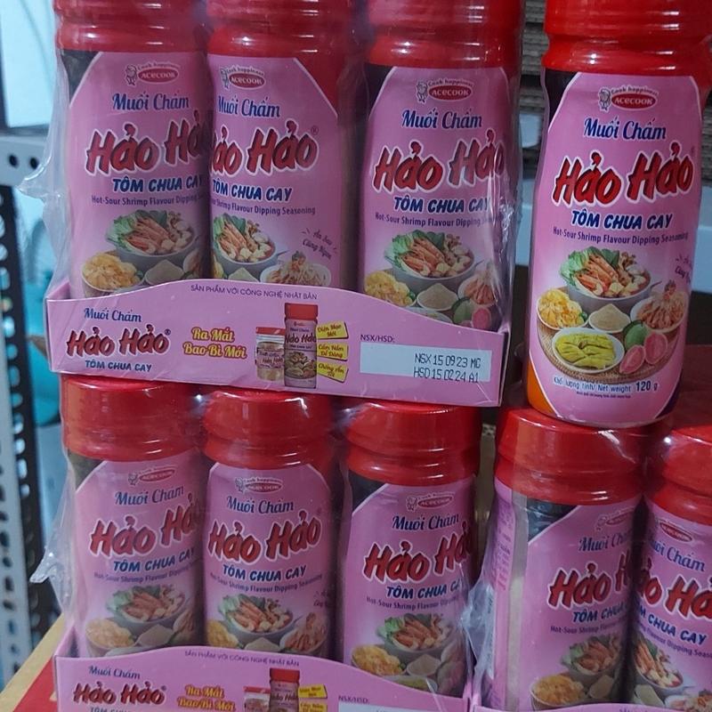 Lốc 6 hộp Muối Hảo Hảo Tôm Chua Cay 120g Chính Hãng Acecook