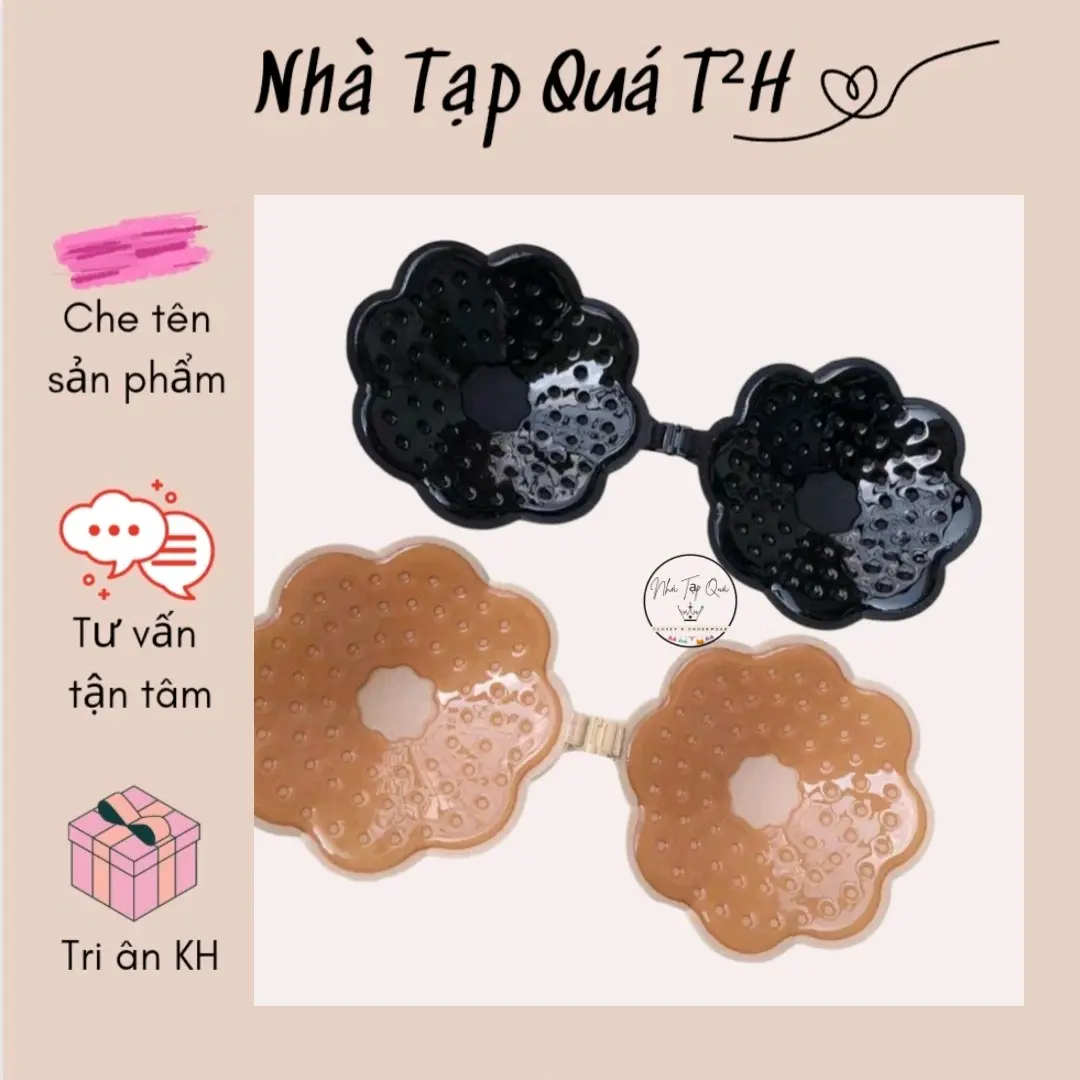 (Có che tên) Miếng dán cánh hoa cài trước thông hơi thoáng khí siêu bám dính tái sử dụng nhiều lần Nữ mieng dan