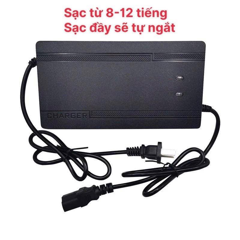￼Sạc xe điện 72v 12ah 20ah tự ngắt chống phồng bình <6 bình acquy> Phụ Kiện 1