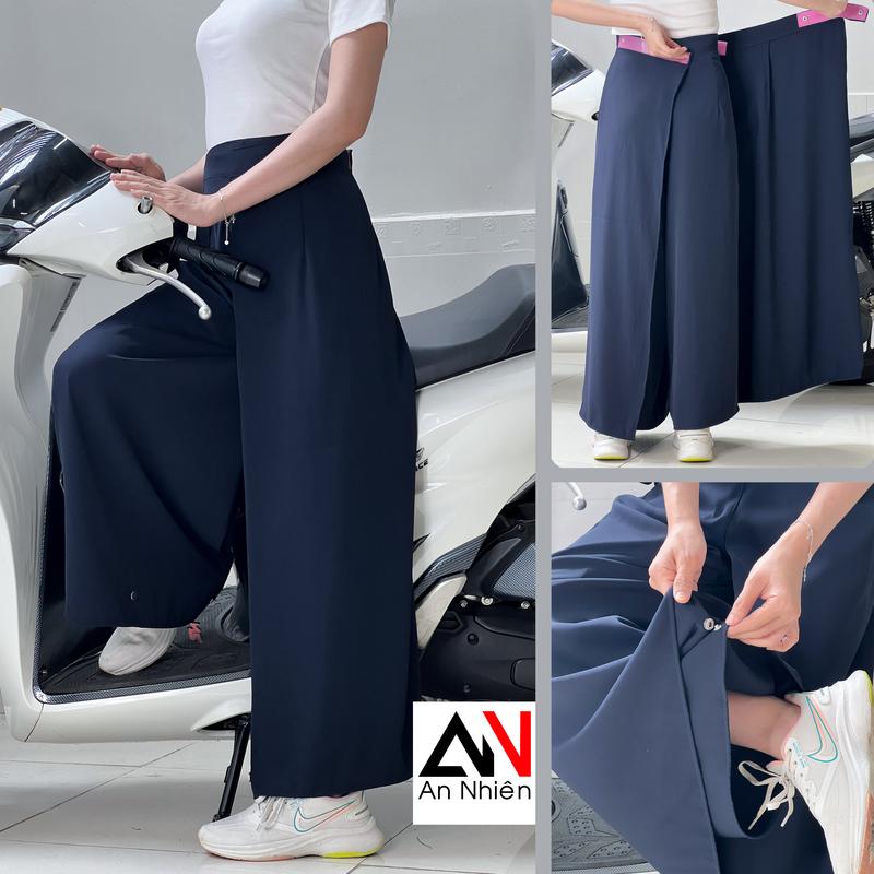 Quần chống nắng 2 lớp có nút dưới chân vải mềm mát nhiều màu sắc trẻ trung được chọn mẫu Women Pants Nữ