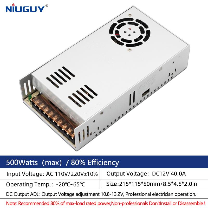 Product Introduction of 360Watts Switching power supply AC to DC12V 30A 40A DC24V 15A 20A LED 500W Transformer Constant Voltage Adapter for LED Strip Drivers, CCTV Power Supplies, Small Appliances, 106