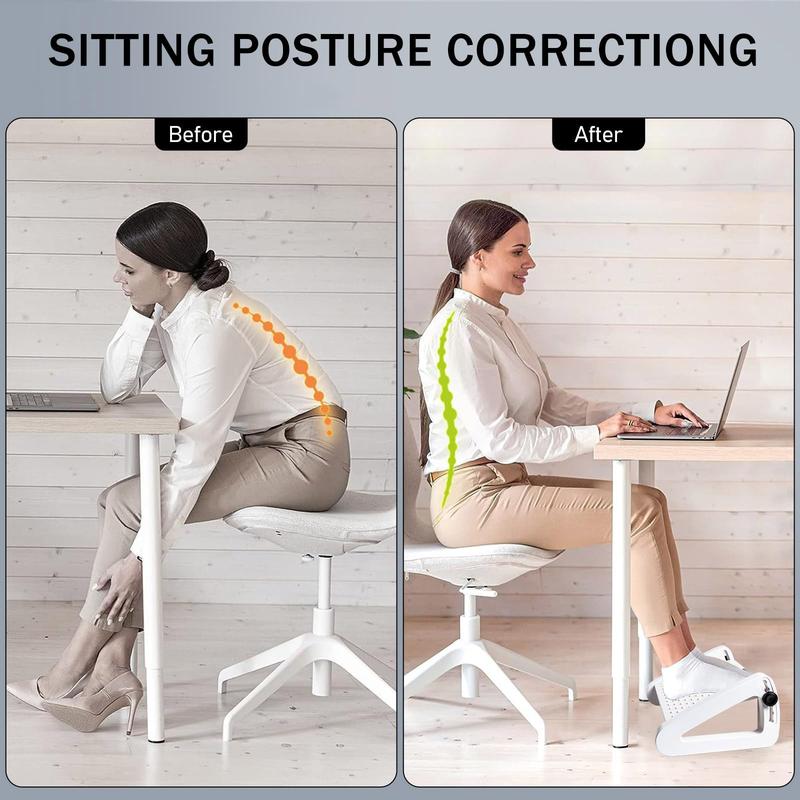 🚚SG Seller🚚Ergonomic Foot Stool 180° Swing Massage Roller Rest Stool Under Office Desk Anti-slip Antibacterial Massage Foot Stool Foot Stool Foot Stool Foot Massage Stool 6