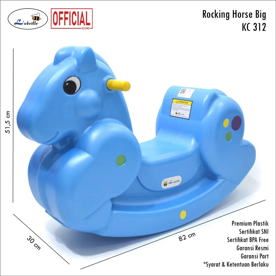 Labeille KC 312 Rocking Horse Big Kuda Kudaan Jungkat Jungkit