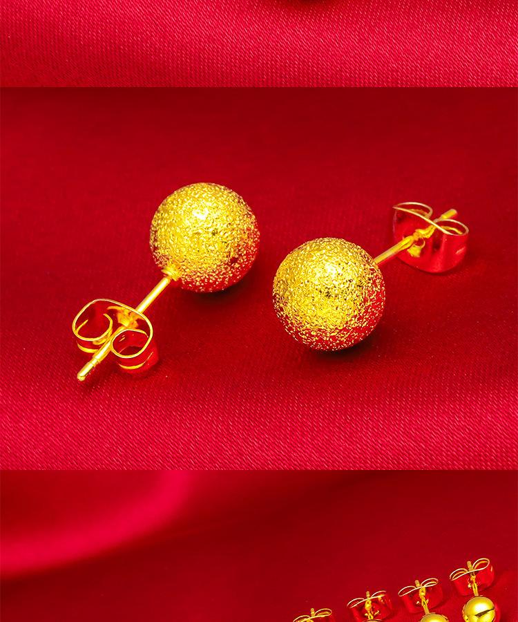 Product Introduction of Matte smooth earrings 5mm, 6mm, 8mm earrings 4