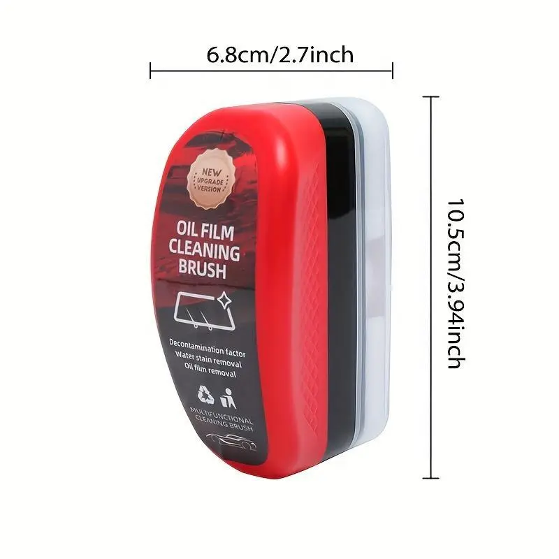 Car Windshield Oil Film Cleaning Brush, Portable Car Windshield Anti-fog Cleaning Brush, Rainproof Waterproof Coating Brush, Car Cleaning Tool, Detailing Products 1