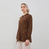 Gambar DUST Blouse Askana Ethnic Coklat Comfease (D.116503) - coklat, s dari DUST SHOP Kab. Boyolali 2 Tokopedia