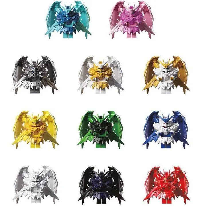 Mô hình mini gundam Túi mù Wing Mecha Warrior Lắp ghép Người máy DIY Đồ chơi Quà tặng cho bé