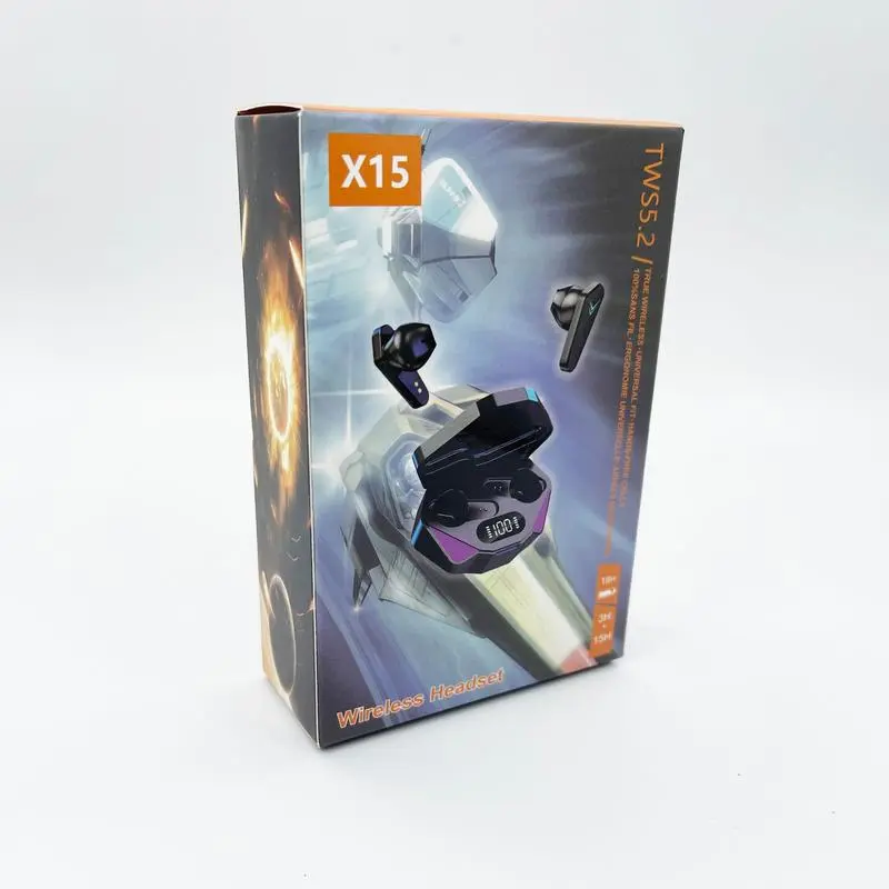 Tai nghe X15 Pro Chính Hãng Tech1 Store - Kết nối Bluetooth 5.3, nghe êm mượt kết nối ổn định, Pin cực trâu nghe liên tục 6-8 tiếng, tương thích mọi thiết bị, màu sắc cá tính 8