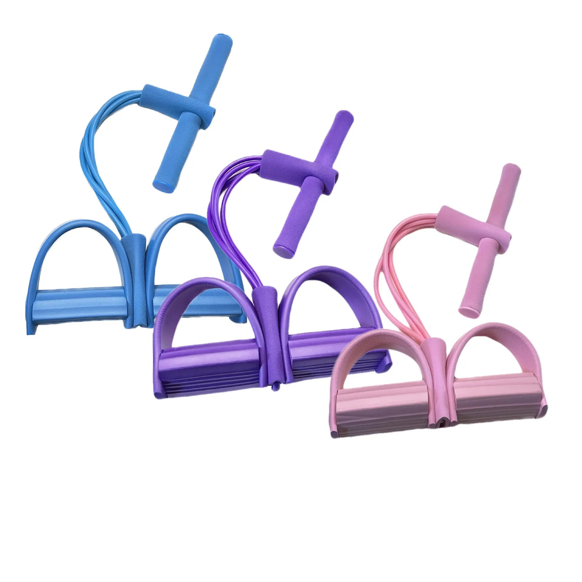 Fitness Gum 4 Tube Resistance Bands Latex Pedal Exerciser Sit-up Pull Rope Expander Elastic Bands Yoga equipment Pilates Workout
