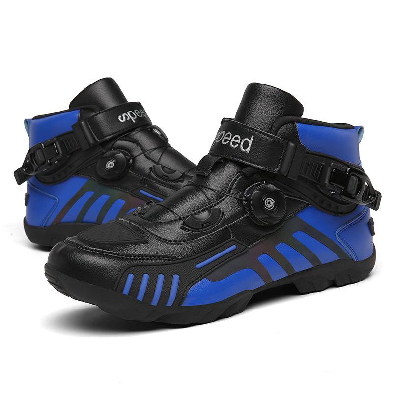 Cross-Country Four Seasons Factory Riding Boots Motorcycle Shoes Motorcycle Cross-Border Outdoor Traveling by Motorcycle Direct Supply Racing Boots Equipment Footwear Boy Walking Shoes Closed Comfort 3