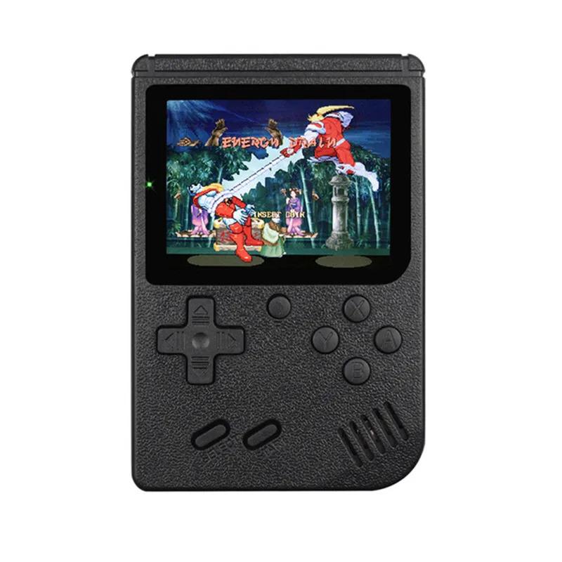 Máy chơi game mini SU01 400 trong 1, máy chơi game cầm tay 8 bit phong cách retro, màn hình LCD màu 3,0 inch, dành cho trẻ em, siêu mỏng với màn hình cực kỳ rõ nét, hộp