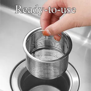 【COD】Saringan Bak Cuci Piring Stainless Sink Strainer Best/Saringan Wastafel Dapur /Saringan Saluran Air Wastafel Kamar Mandi /Saringan Keranjang Wastafel Pengganti  Saringan Untuk Saluran Air Standar Untuk Sisa Makanan