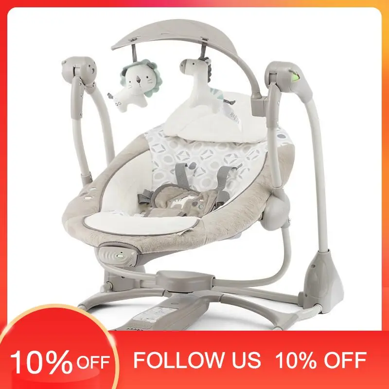 Ready Stock | Ingenuity Dreamcomfort Convertme Swing-2-Seat Portable Swing & Rocker - Townsend B5021291 Model 10037