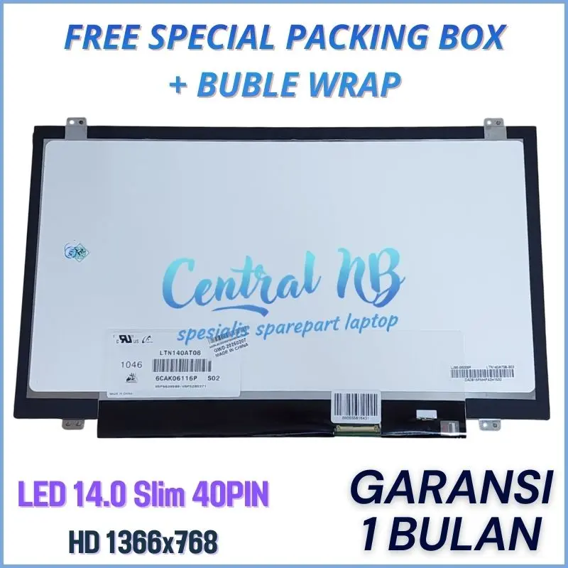 LED LCD Compatible For L430 T420 T420S T430 T430I T430S T430U - 14.0 SLIM 40PIN -CNB