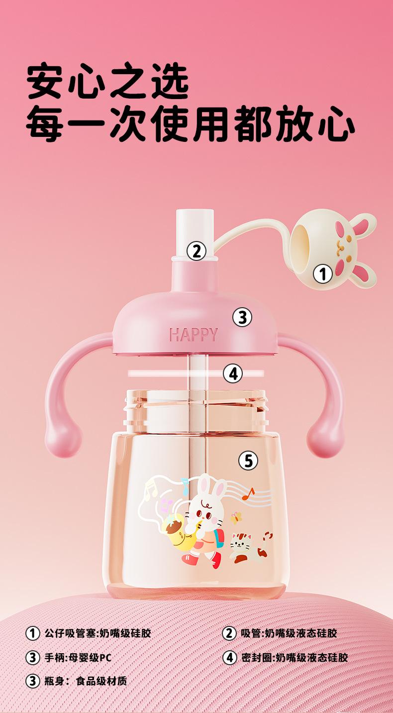 Product Introduction of Cốc Sữa Trẻ Em, Bình Uống Trực Tiếp, Thích Hợp Cho Các Độ Tuổi Từ 1 Đến 3 Trở Lên, Cốc Học Tập Cho Bé Mẫu Giáo, Có Ống Hút Sữa, Cốc Nước, Bán Buôn Có Sẵn 5