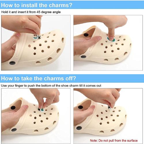 Product Introduction of Cute Cartoon croc jibitz Shoe Accessories DIY Shoe Buckle Decoration Slippers Jewelry Shoe Flowers Rabbit Rhinestone Decoration 1