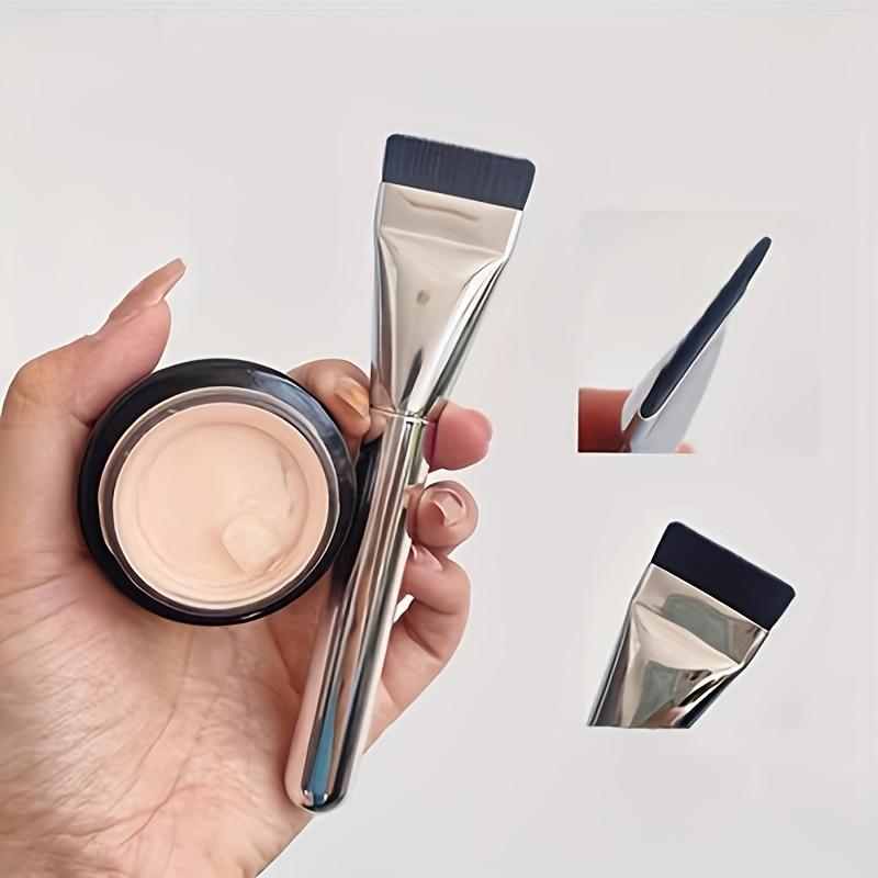 Cọ Tán Kem Nền Pro Master, Siêu Mỏng, Nhẹ, Thiết Kế Đầu Phẳng, Để Tạo Đường Viền Khuôn Mặt Liền Mạch, Pha Kem Nền Và Áp Dụng Mặt Nạ, Chất Lượng Cao Cấp, Dễ Lau Chùi, Thích Hợp Cho Kết Quả Hoàn Hảo 0