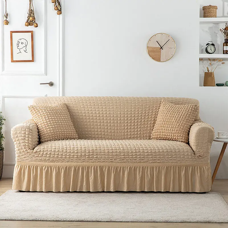[Keep _ real] 1/2/3/ 4 chỗ ngồi seersucker, bọc ghế sofa, váy, phong cách 6
