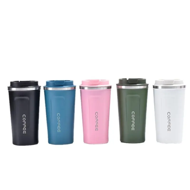 Stainless Steel Vacuum Flask, 1 Count Portable Coffee Cup, Double Wall Insulated Water Bottle, Drinking Cup for Home Office Outdoor Camping