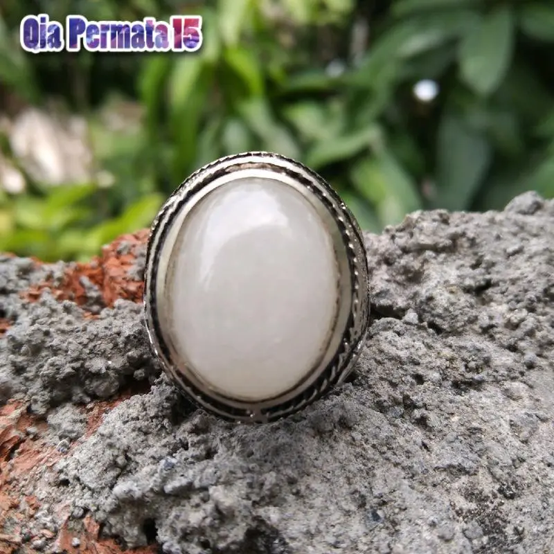 Cincin batu akik mani gajah natural