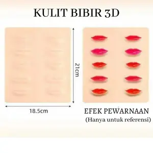 (BISA COD) KULIT SINTESIS / SILICON UNTUK LATIHAN SULAM BIBIR 3D