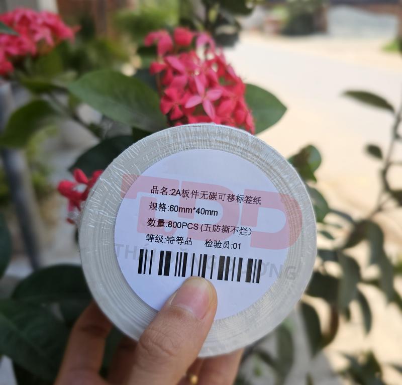 Product Introduction of Tem in CNC - POLYME - xé không rách, bóc không để lại keo, 60x40x 800 tem và 1000 tem 8
