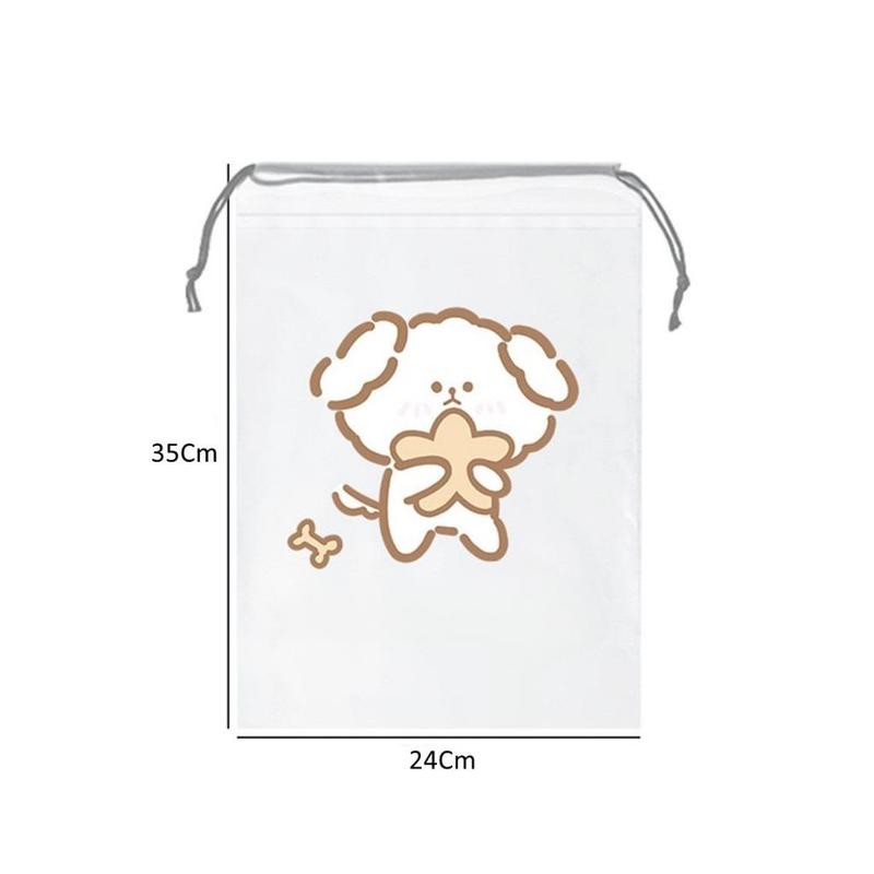 MSS (COD) Pouch Serut Organizer Travel Anti Air Tas Serut Karakter Kartun Pouch Penyimpanan Sepatu Kantong Travel Serbaguna Anti Air Tempat Penyimpanan Pakaian Pouch Serut Karakter Multifungsi Plastik 4