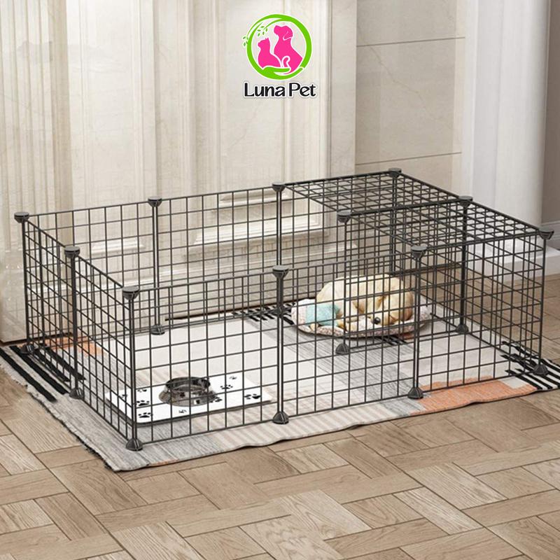 Chuồng quây thú cưng chó mèo nắp ghép từ miếng lưới ghép chuồng đa năng Luna Pet