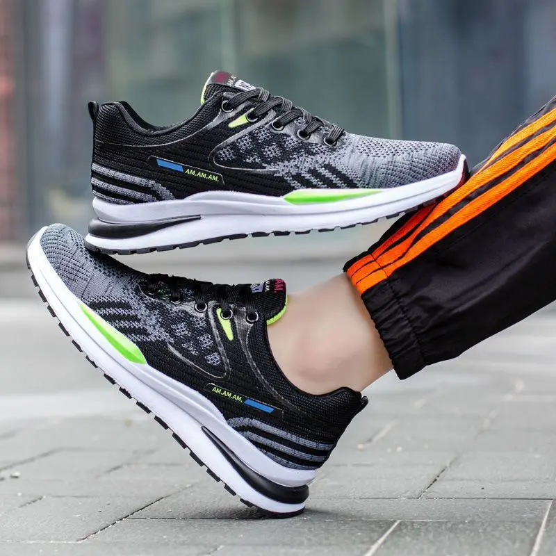 Giày thể thao nam sneakers ABU phong cách Hàn quốc thoáng khí khử mùi Shoes Đế Bằng Leather Leather 7
