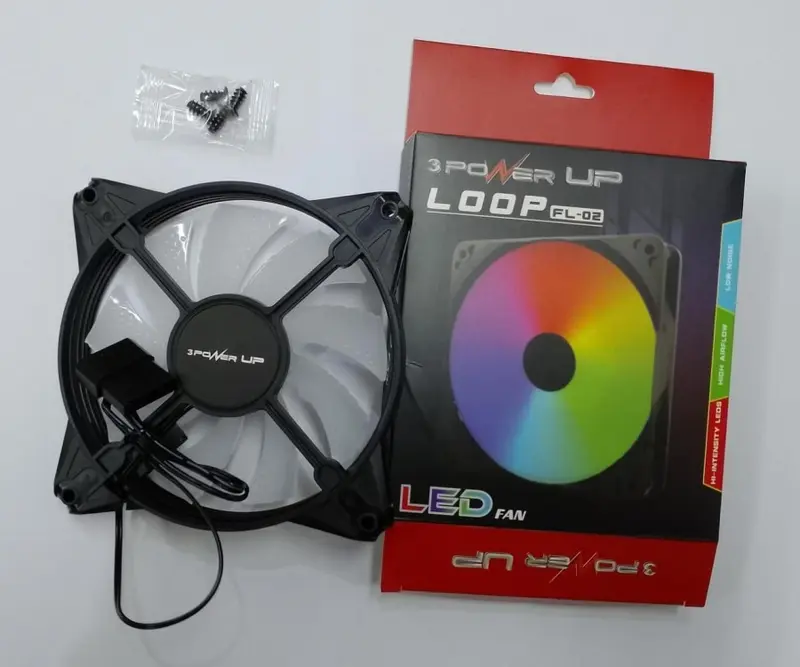 Fan Casing 12cm Power Up LOOP FL-02 RGB Light LED 12 Cm 3