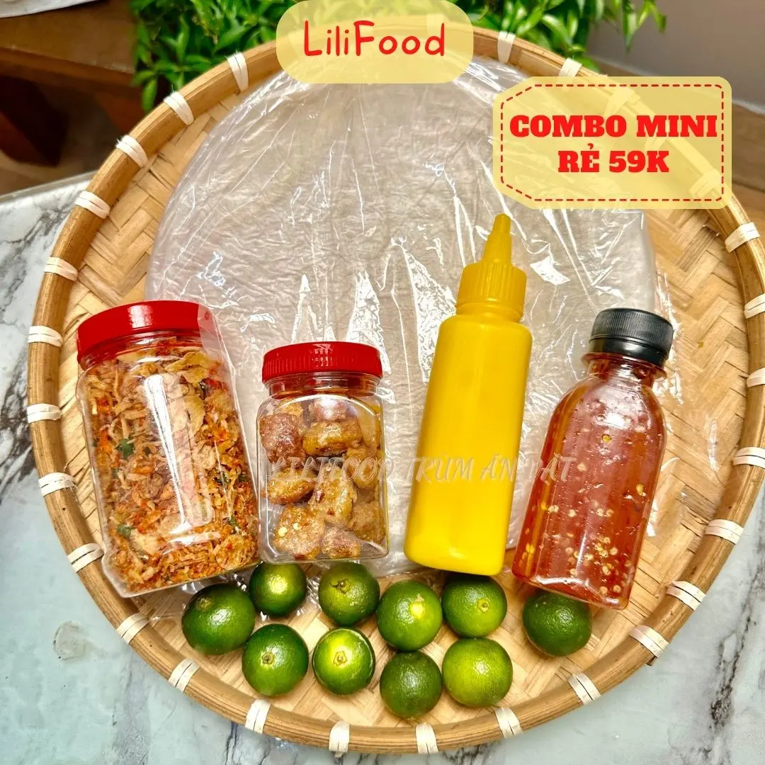 COMBO Mini- Combo Bánh Tráng Phơi Sương Cho Học Sinh-Sinh Viên-Lilifood.