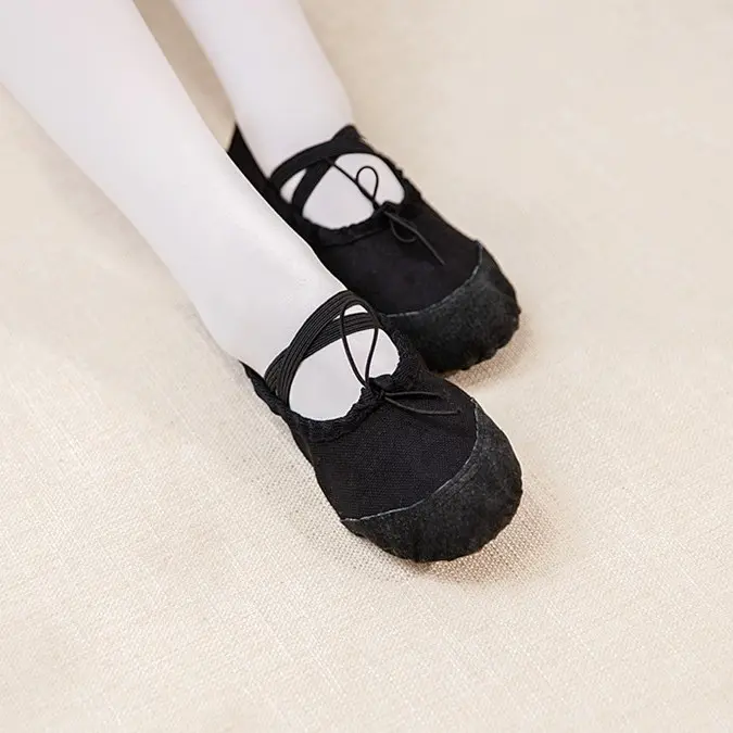 BAJUKIDDIE BALLERINA SHOES sepatu balet kanvas nari tarian dansa anak Wanita 4