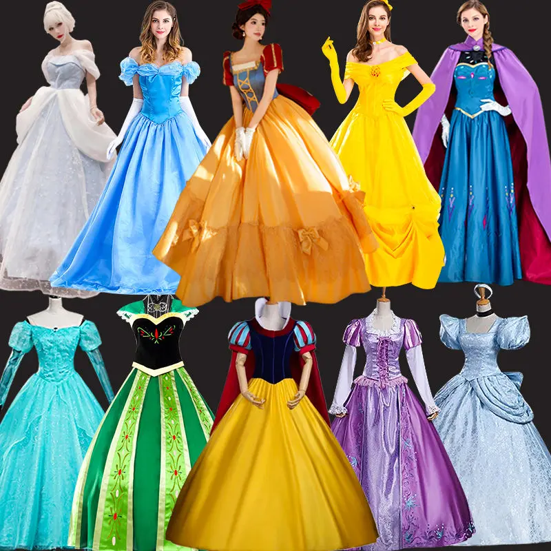 Princess dress, white snow princess theme and Cinderella, cosplay, Elsa Anna Belle frozen performance costume, adult fashion, high quality, cheap men's dress, June 1