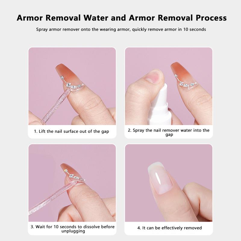 Product Introduction of 60ml Spray Type Nail UV Gel Polish Burst Magic Remove Gel Liquid Surface Layer Acrylic Clean Degreaser For nails Surface Clean 24