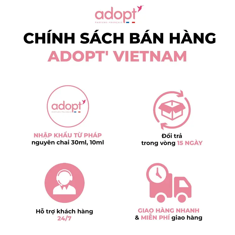 Nước hoa nữ Adopt' ABSOLU D'AMOUR - Hương thơm dịu ngọt nhẹ nhàng- Nước hoa Pháp chính hãng 30ml Cosmetic Perfume 2